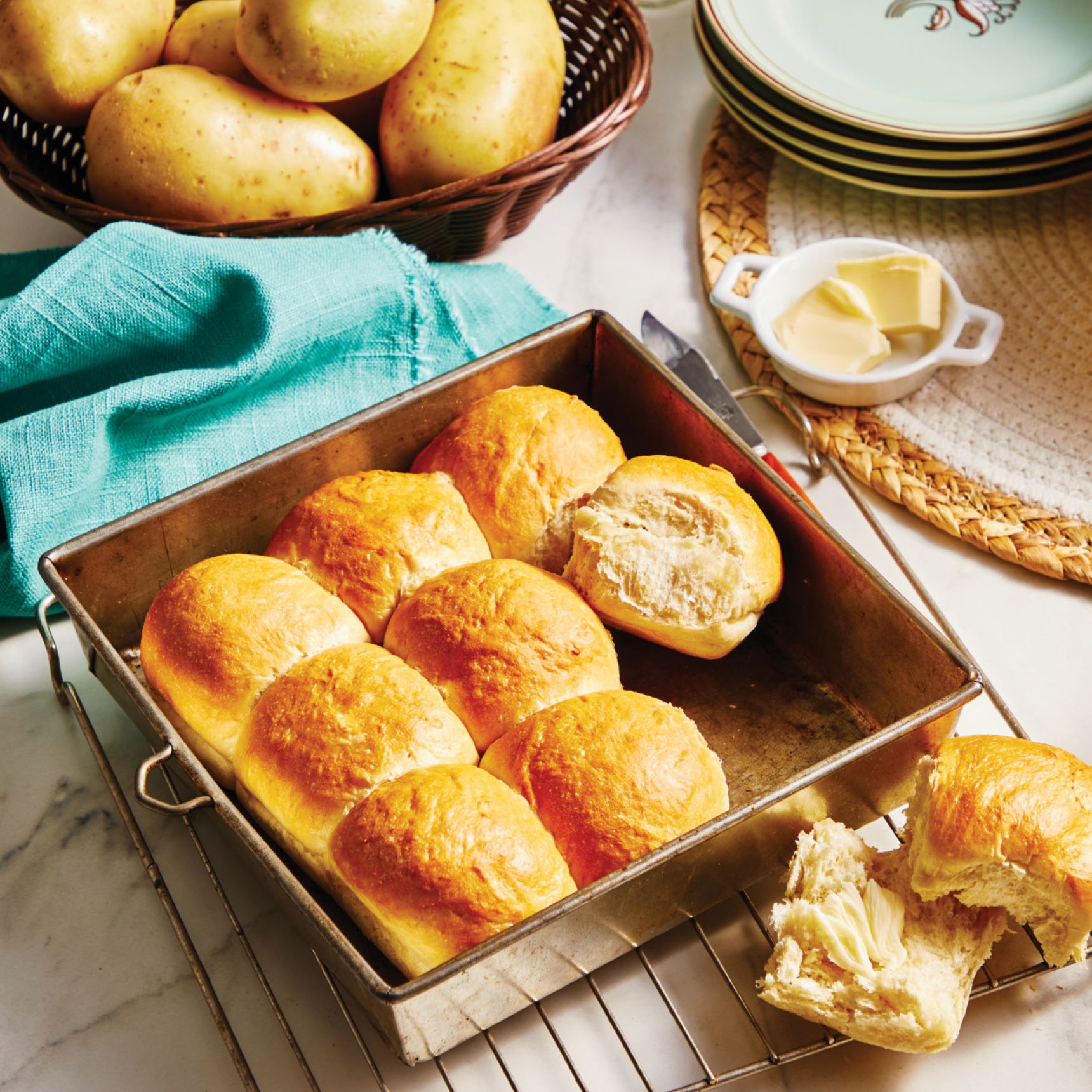 Pull-apart Potato Buns (350 g)