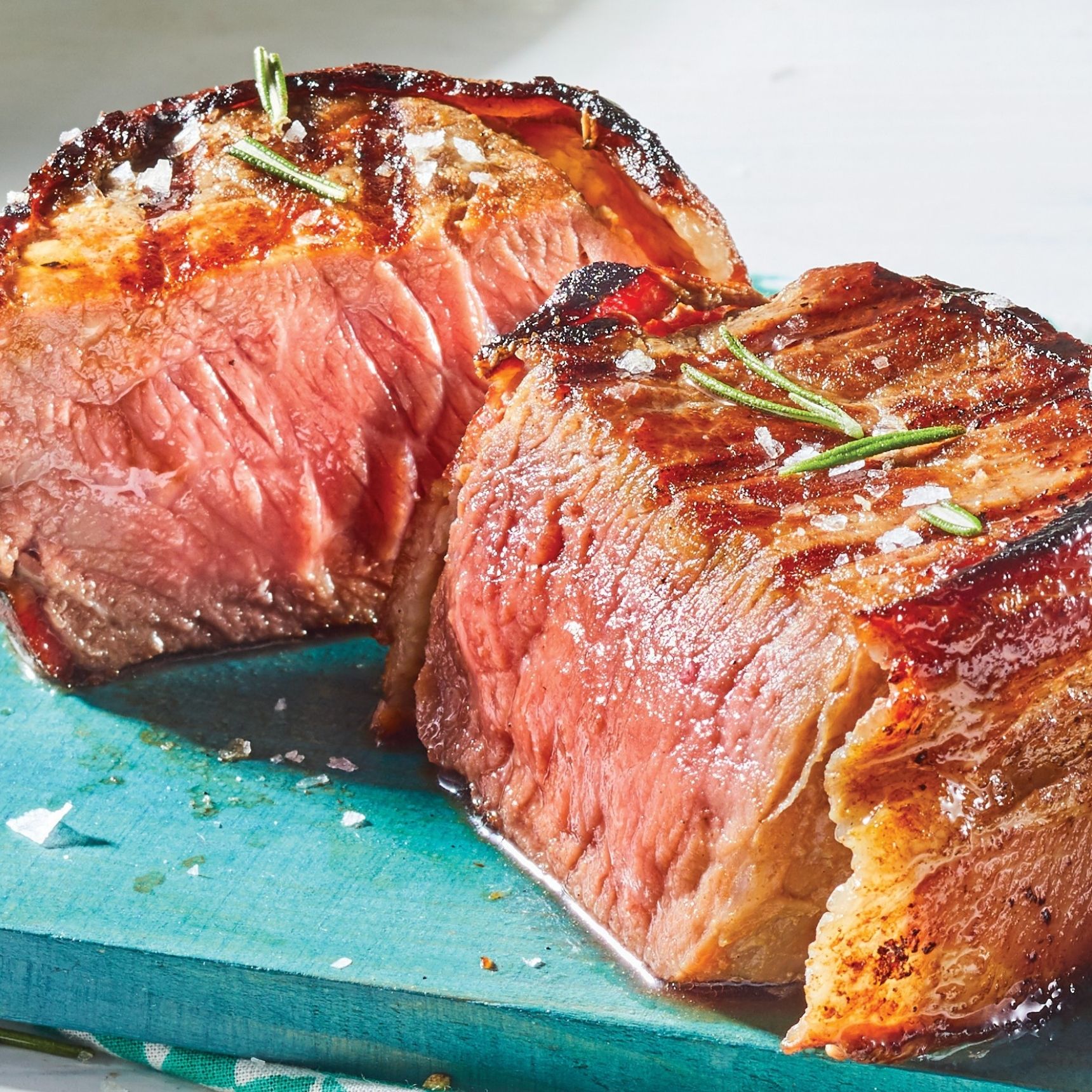 Bacon Wrapped Beef Top Sirloin Steaks (568 g)