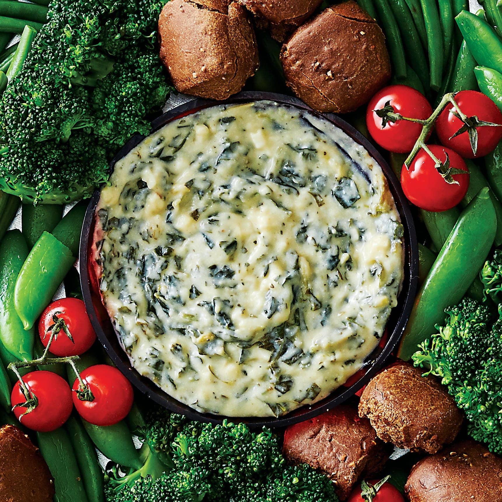Trempette aux épinards, aux artichauts et au fromage (250 g)
